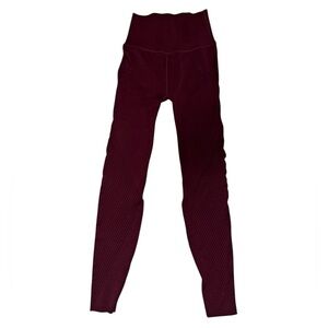 Maroon Sculpt Knit Fabletics Leggings